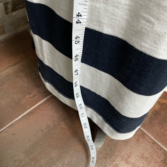 ZARA cotton dress skirt on the straps stripped Sz L & ribbed top combo Sz XL - Picture 8 of 16